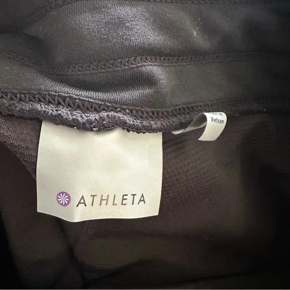 Athleta Black Zipper Front Tie Mini Skort Size XS GUC - Picture 6 of 9